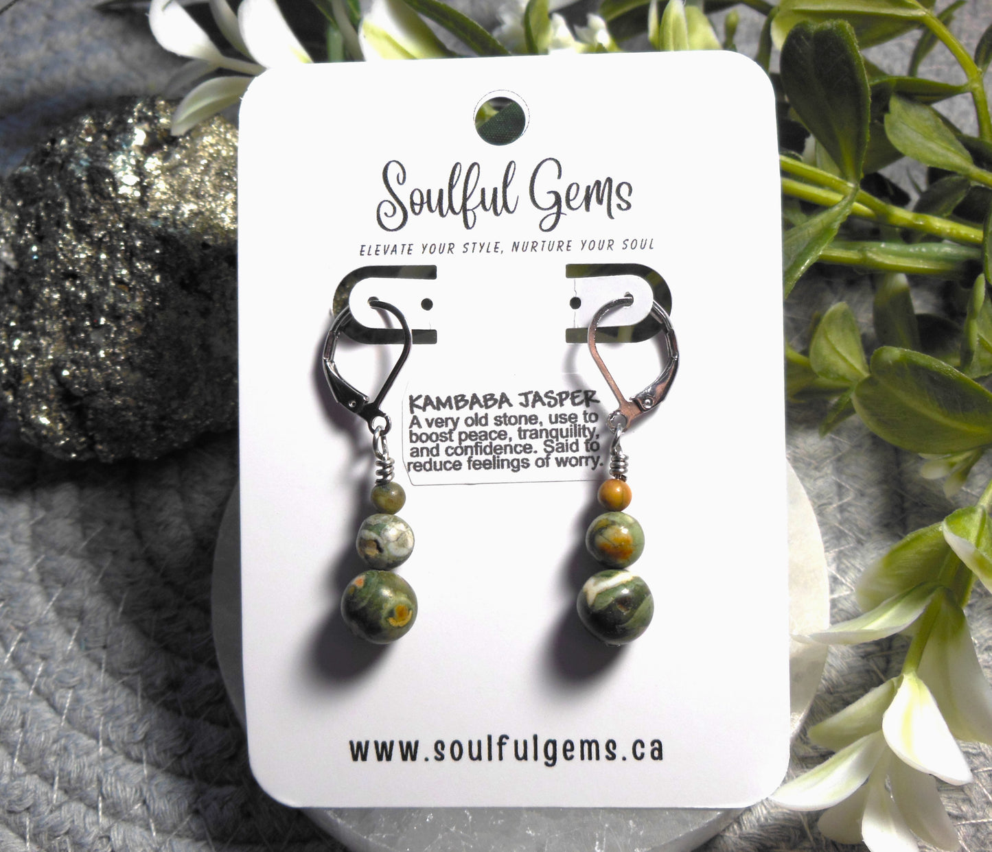 Old Kambaba Jasper Earrings