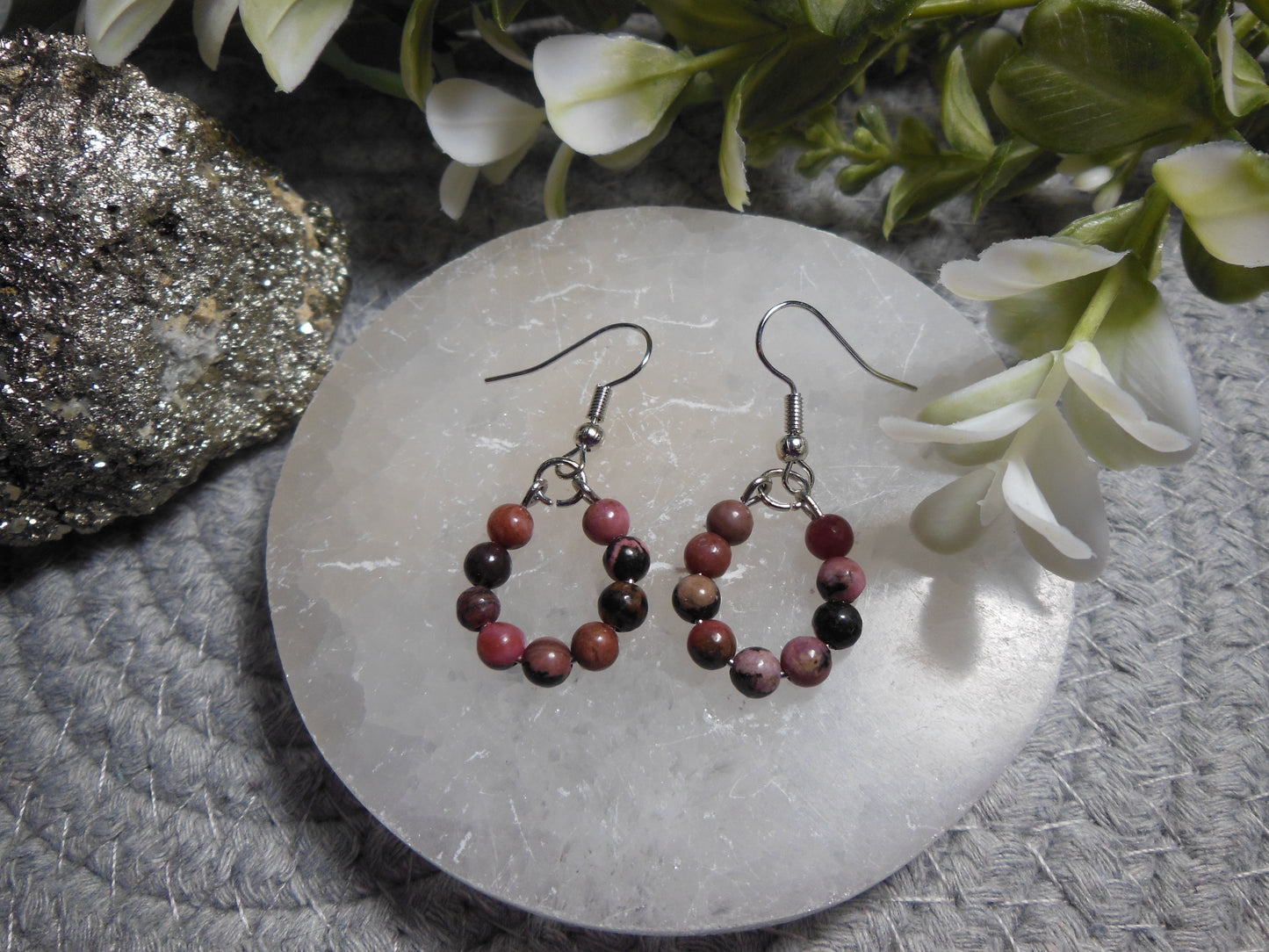 Rhodonite Earrings