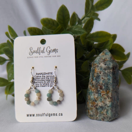 Earrings - Amazonite