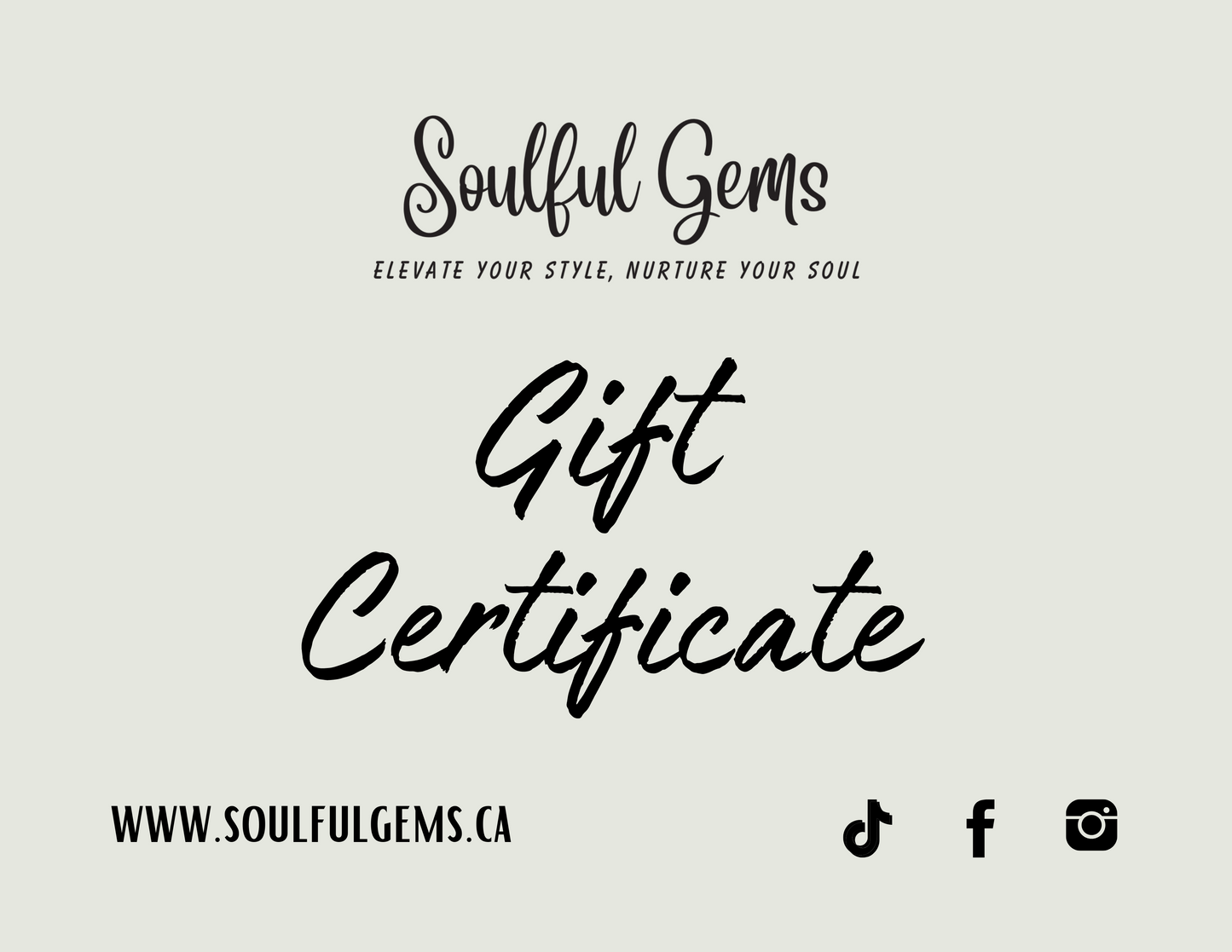Soulful Gems Gift Card