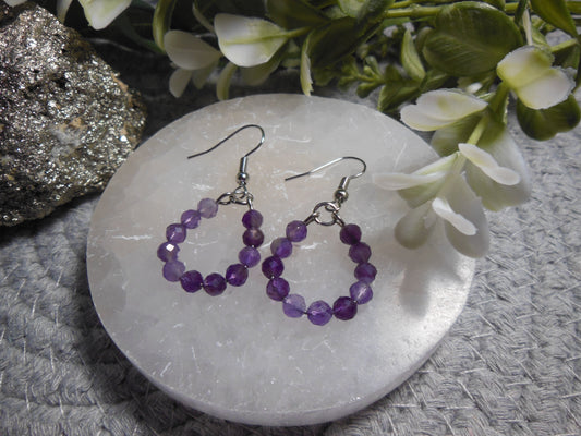 Earrings - Amethyst