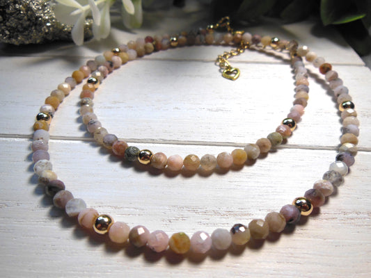 Pink Opal Necklace