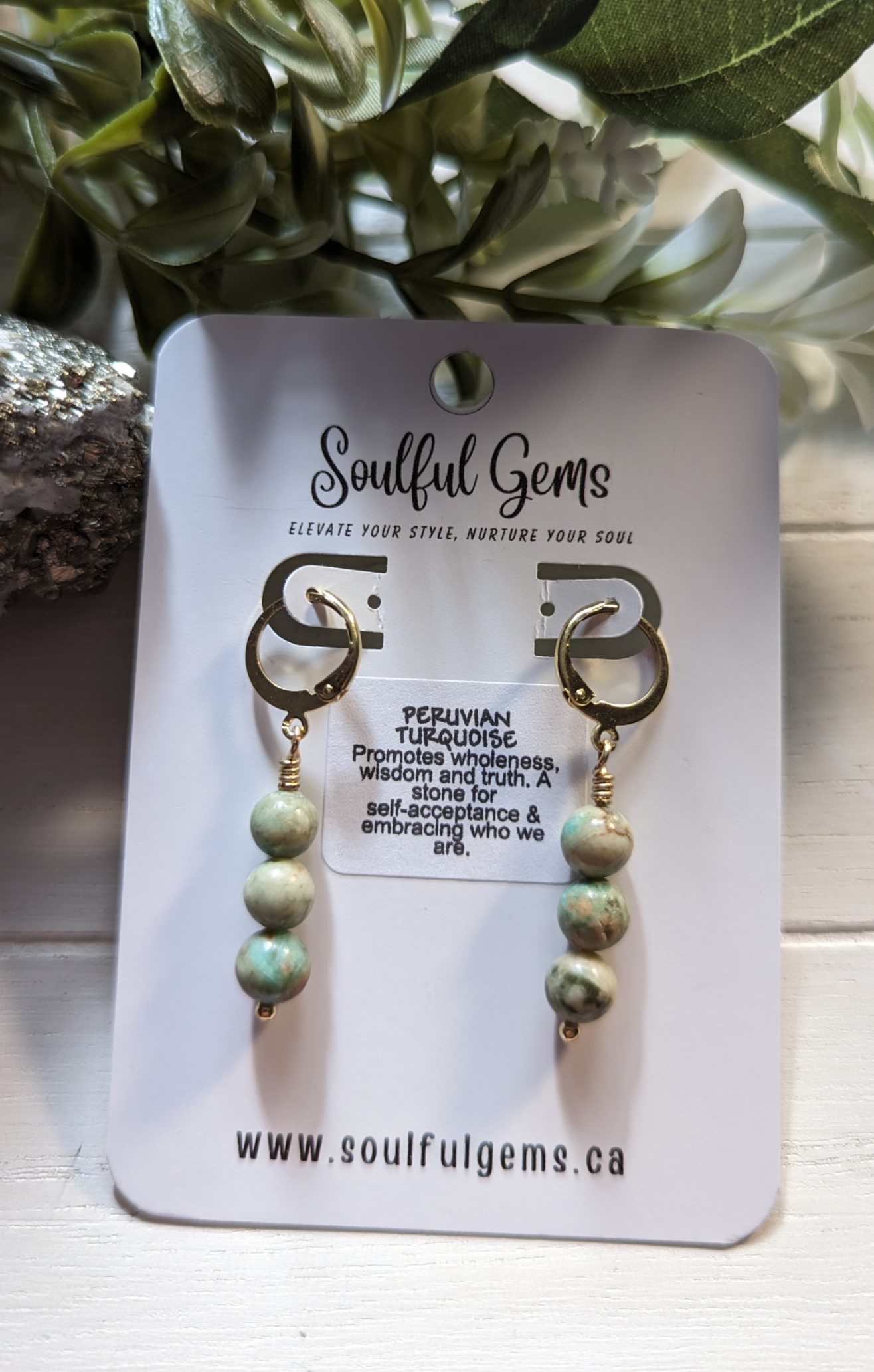 Earrings - Peruvian Turquoise