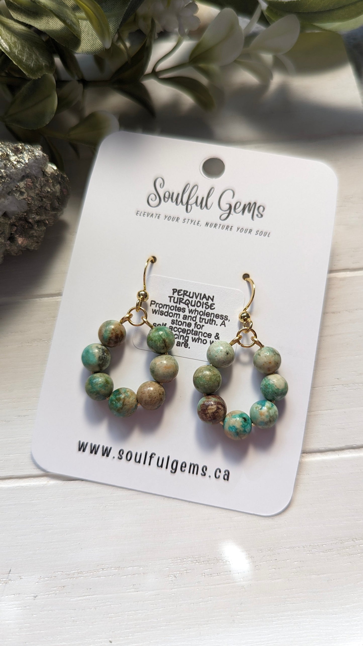 Earrings - Peruvian Turquoise