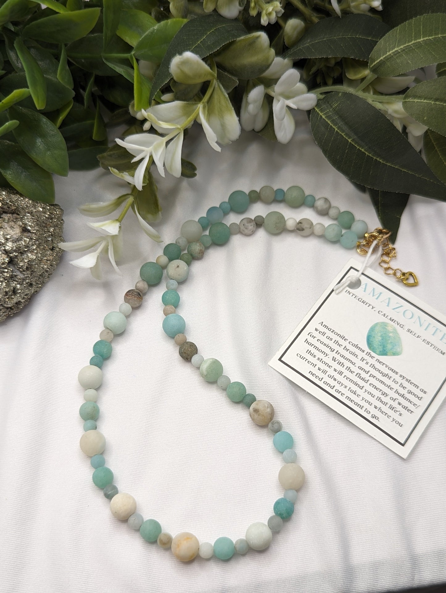 Necklace - Matte Amazonite