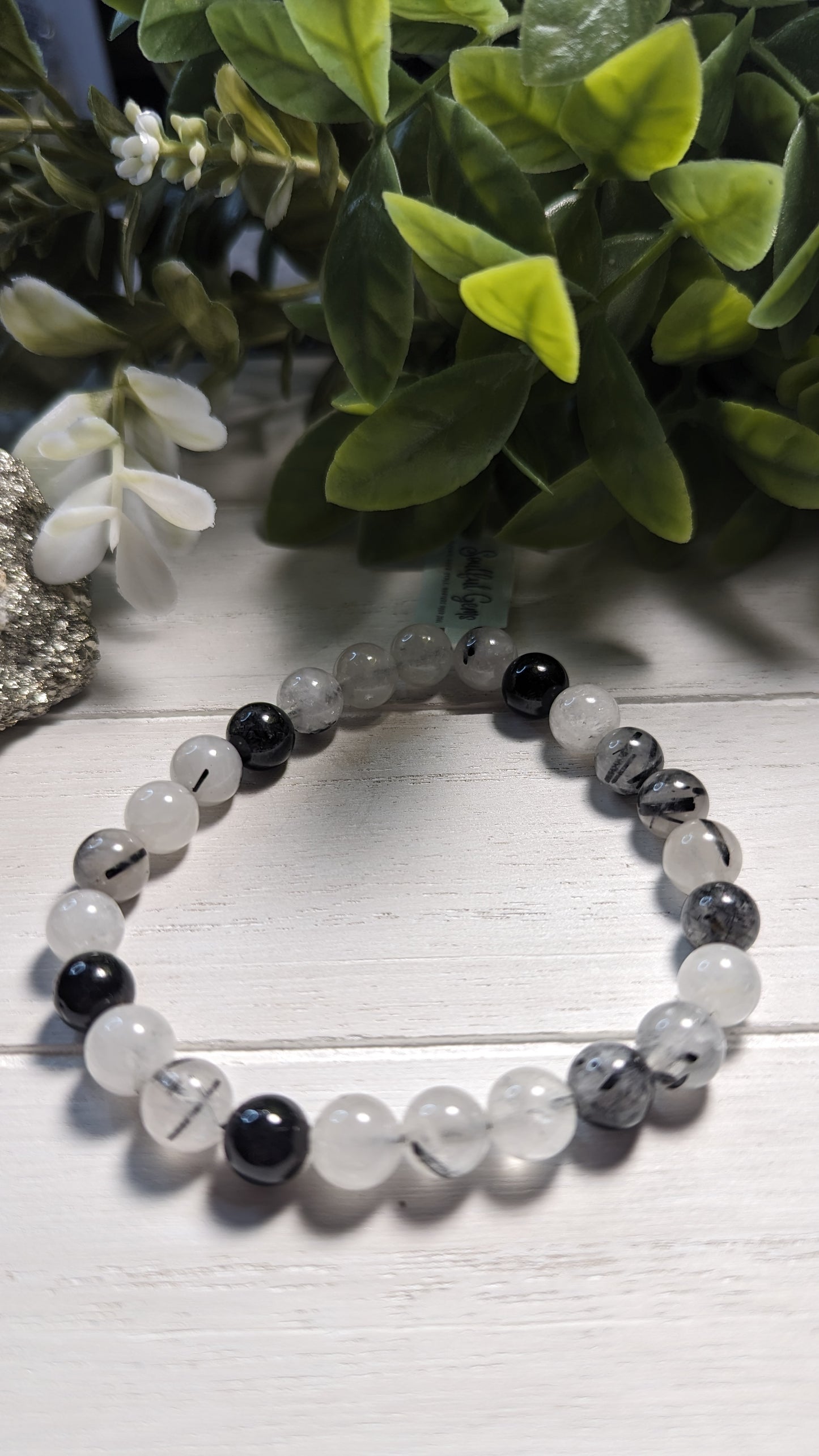 Black Rutilated Quartz Bracelet