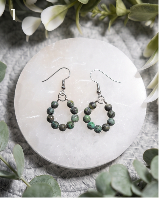 Earrings - African Turquoise