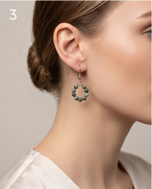 Earrings - African Turquoise